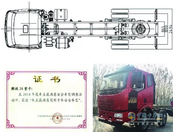 剎車距離更短，采用865mm寬度的車架，更安全;車輛標配ABS，主動安全性極佳，國內最厚全鋼駕駛室，安全性提高50%。